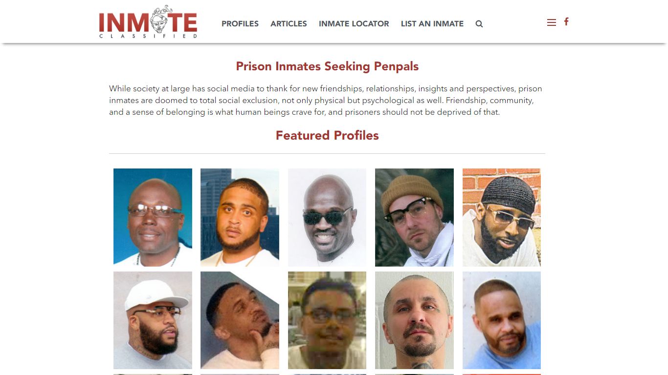 Prison Inmates Seeking Penpals | INMATE Classified Penpals in Prison